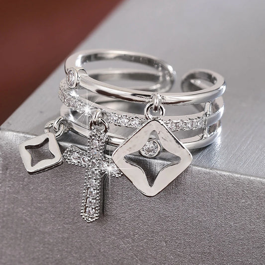 Adjustable Charms Ring