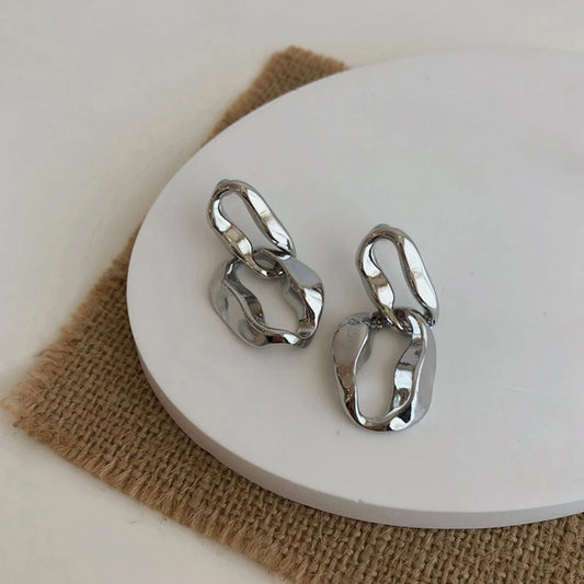 Irregular Double Oblong Earrings