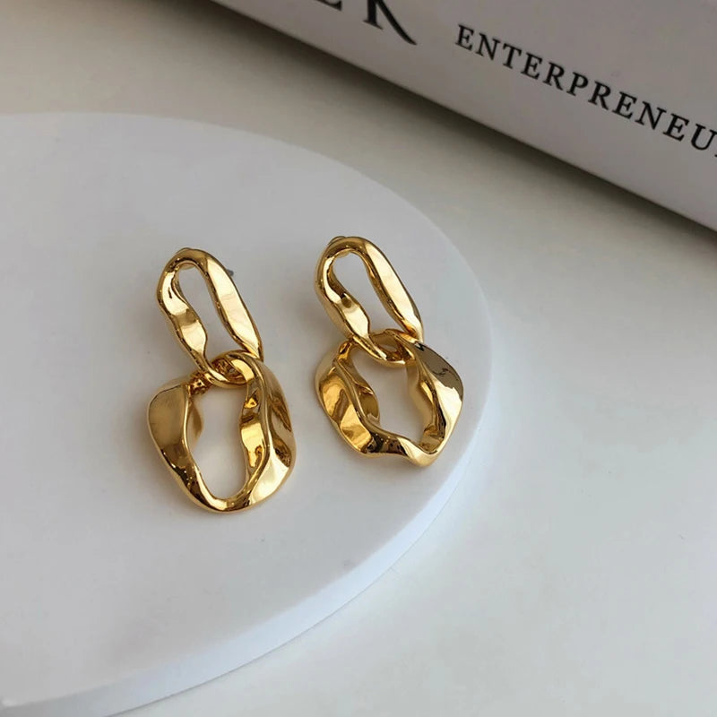 Irregular Double Oblong Earrings