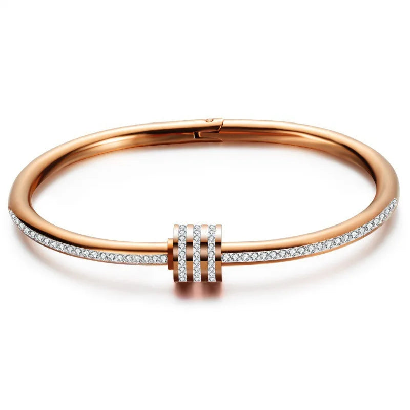 Diamanté Circular Bangle