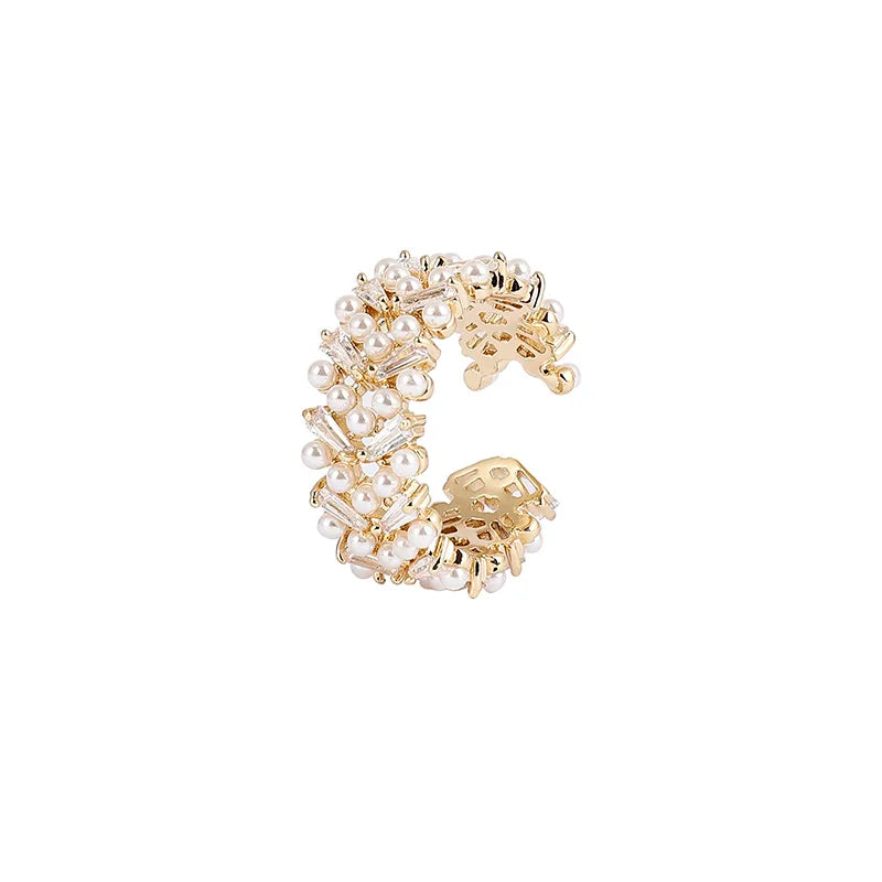 Pearls Adjustable Ring