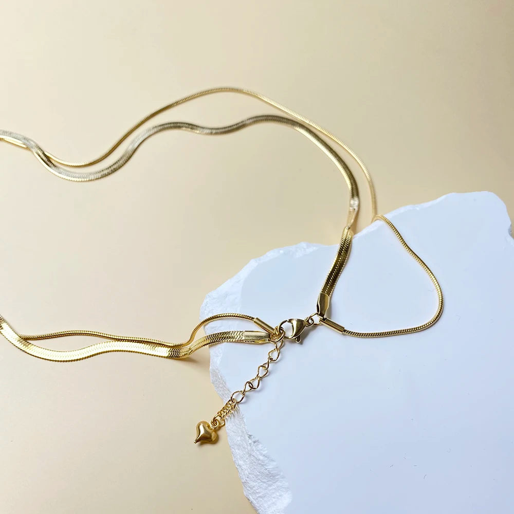 Multilayer Letter Necklace