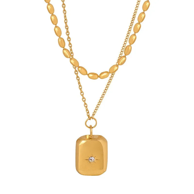 Multilayer Beads Star Necklace