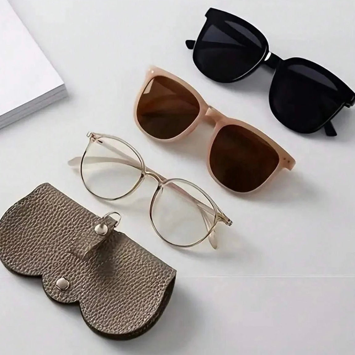 PU Leather Glasses Cover Holder