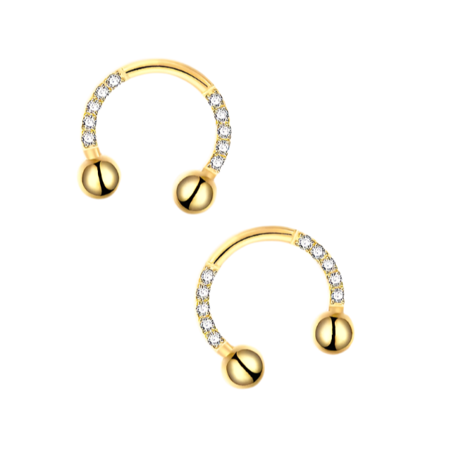 1PC Surgical Steel Horseshoe Barbell