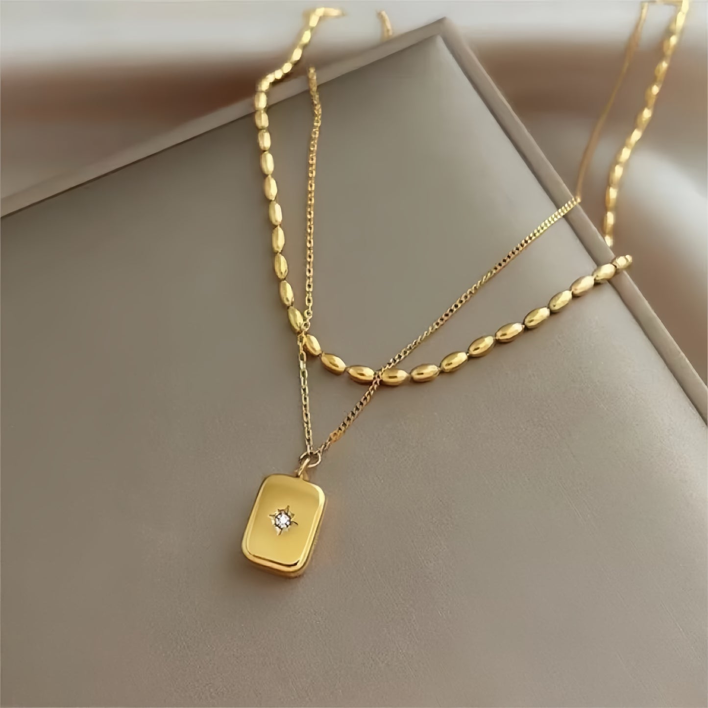 Multilayer Beads Star Necklace