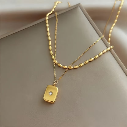 Multilayer Beads Star Necklace