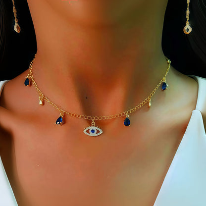 Blue Evil Eye Necklace