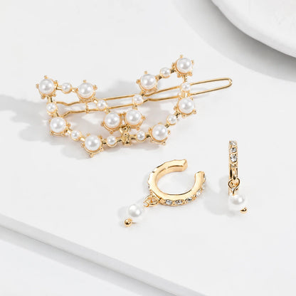 Elegant Pearl Jewellery Set