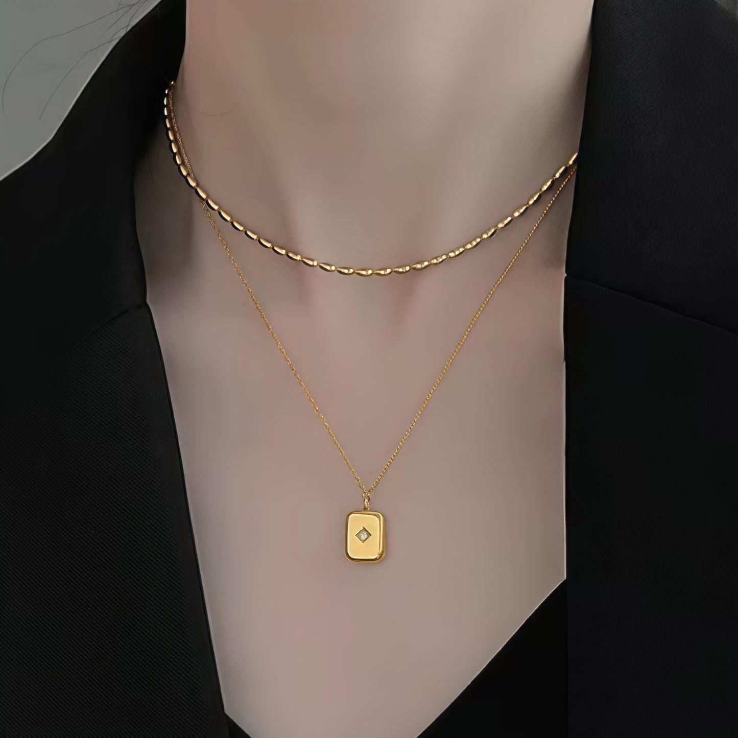 Multilayer Beads Star Necklace