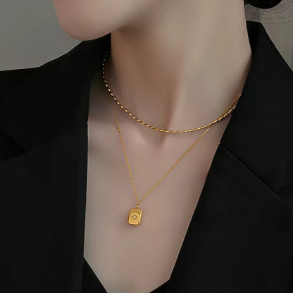 Multilayer Beads Star Necklace
