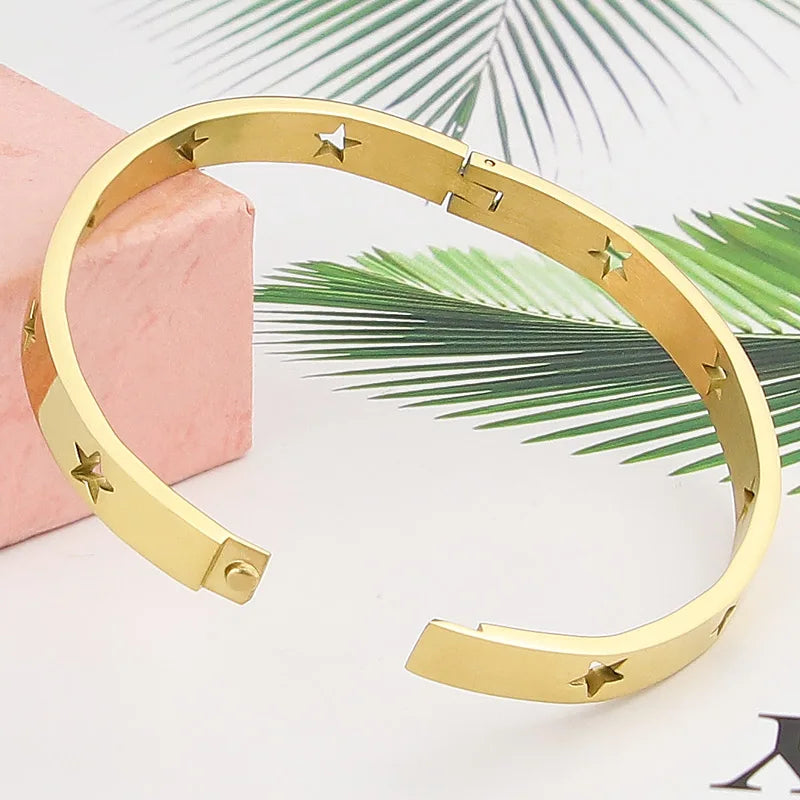 Hollow Star Bangle