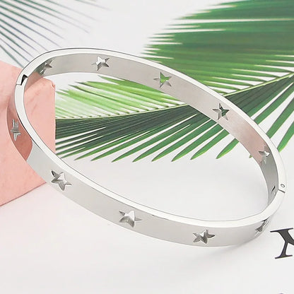 Hollow Star Bangle