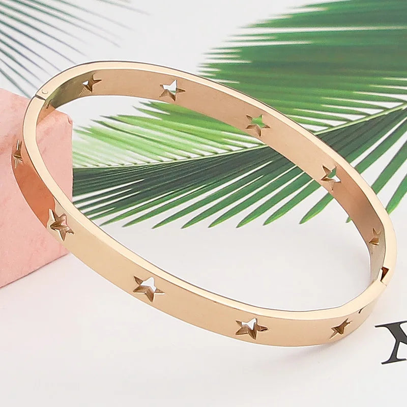 Hollow Star Bangle