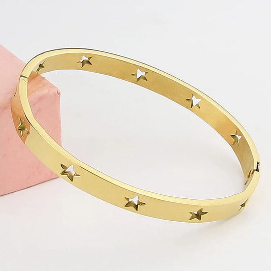 Hollow Star Bangle