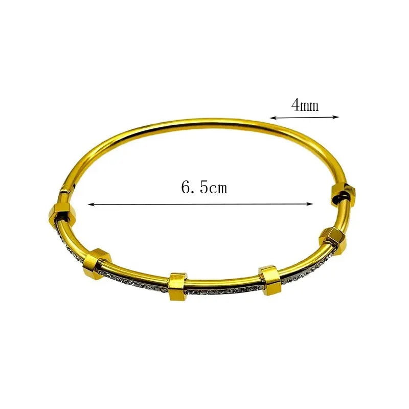 Round Stud Bangle