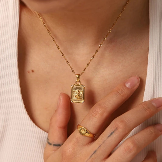 Angel Wing Pendant Necklace