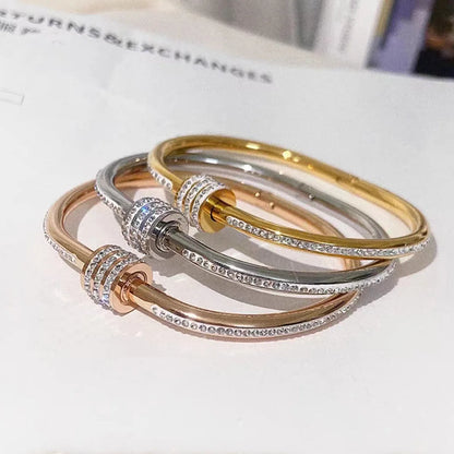 Diamanté Circular Bangle