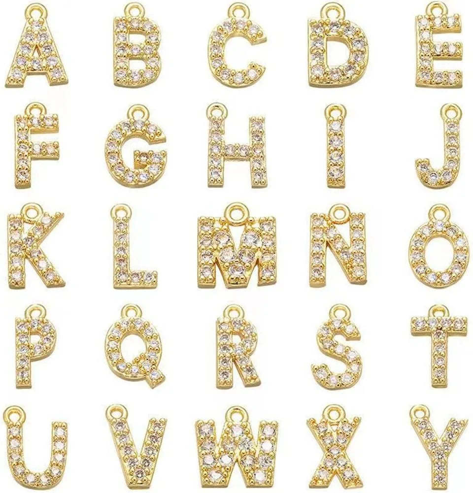 Tiny Letter Snake Chain Necklace