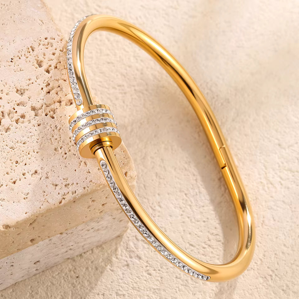 Diamanté Circular Bangle