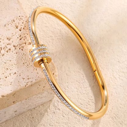 Diamanté Circular Bangle