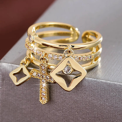 Adjustable Charms Ring