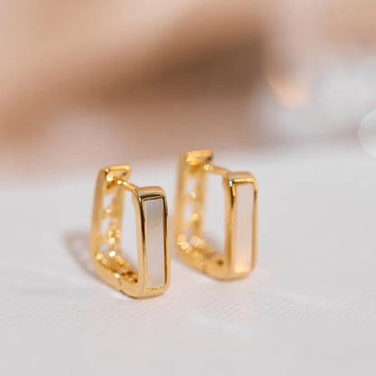 Square Heart Cut-Out Earrings