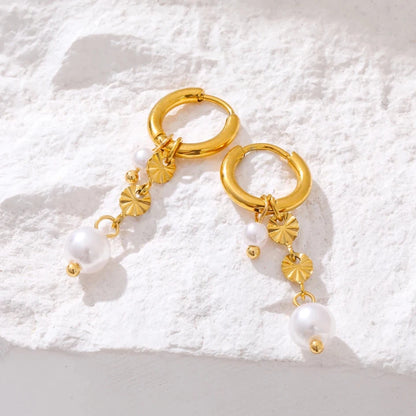Double Pearl Earrings