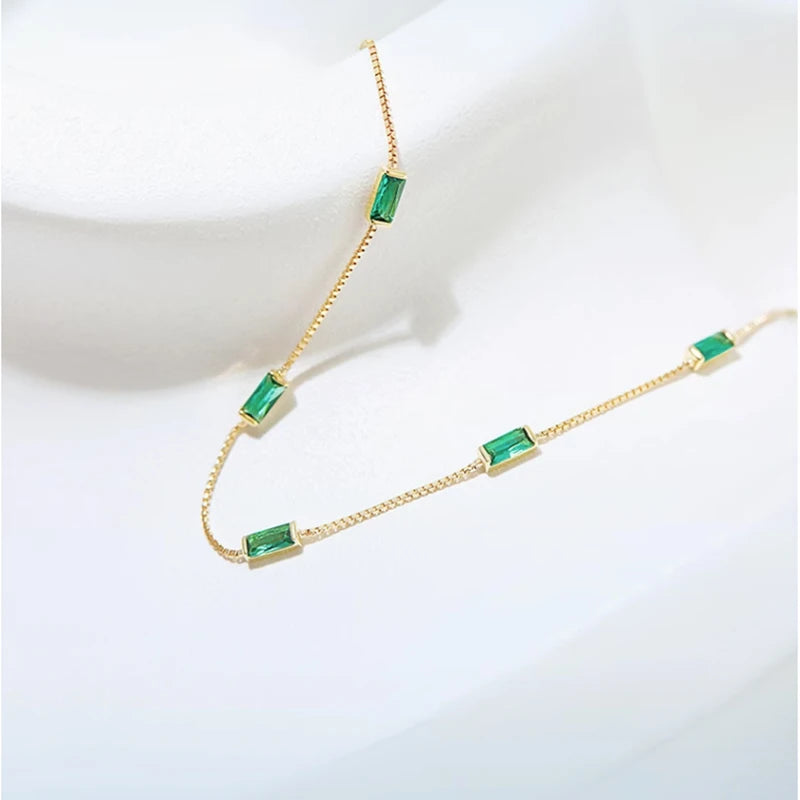 Mini Rectangular Green Bracelet