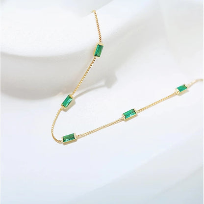 Mini Rectangular Green Bracelet