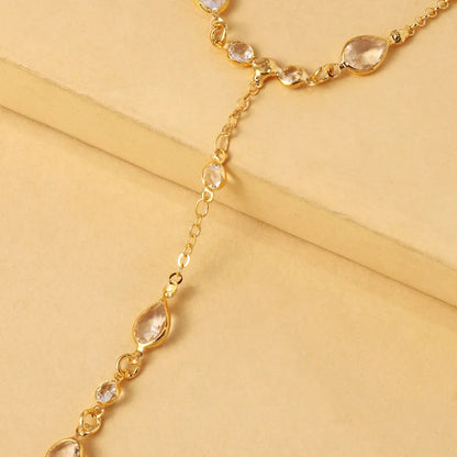 Irregular Rhinestone Hand Chain
