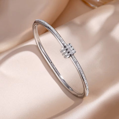 Diamanté Circular Bangle