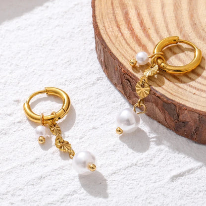 Double Pearl Earrings