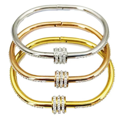 Diamanté Circular Bangle