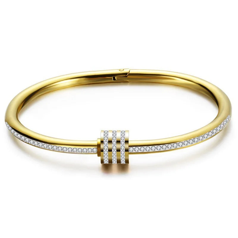 Diamanté Circular Bangle