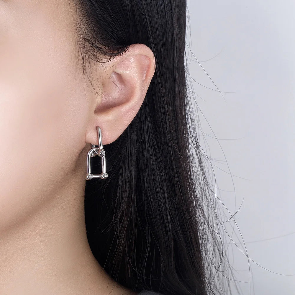 Double U-Shape Earrings