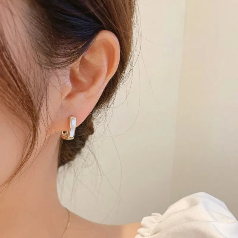 Square Heart Cut-Out Earrings