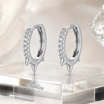 Spike Huggies' Hoop Earrings