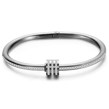 Diamanté Circular Bangle