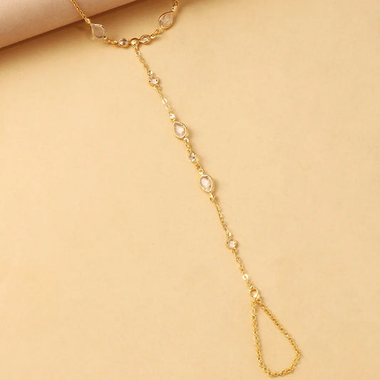 Irregular Rhinestone Hand Chain