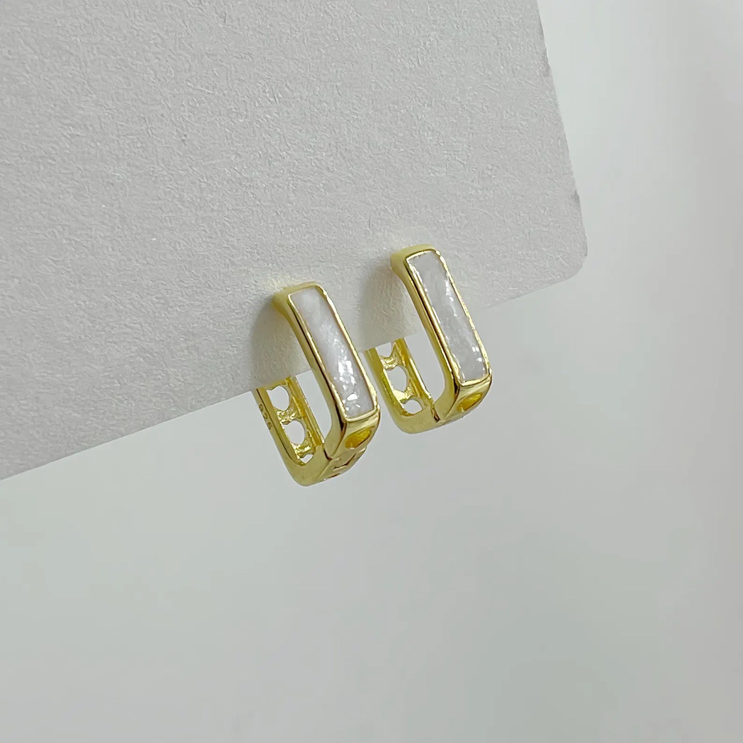 Square Heart Cut-Out Earrings