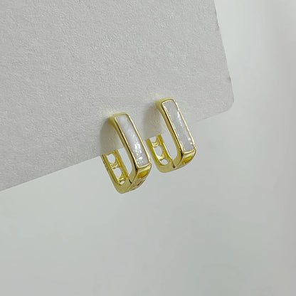 Square Heart Cut-Out Earrings