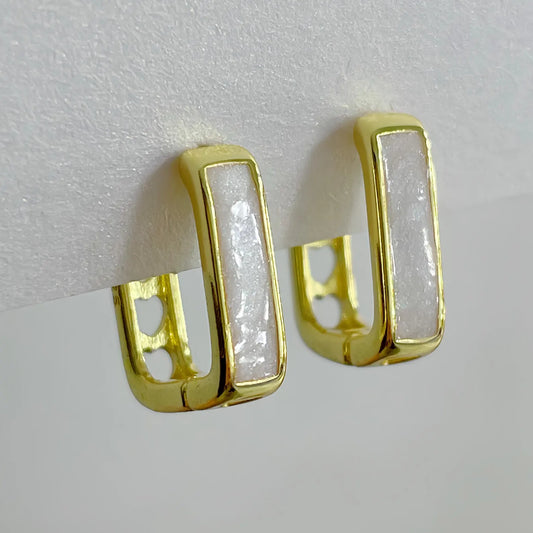 Square Heart Cut-Out Earrings