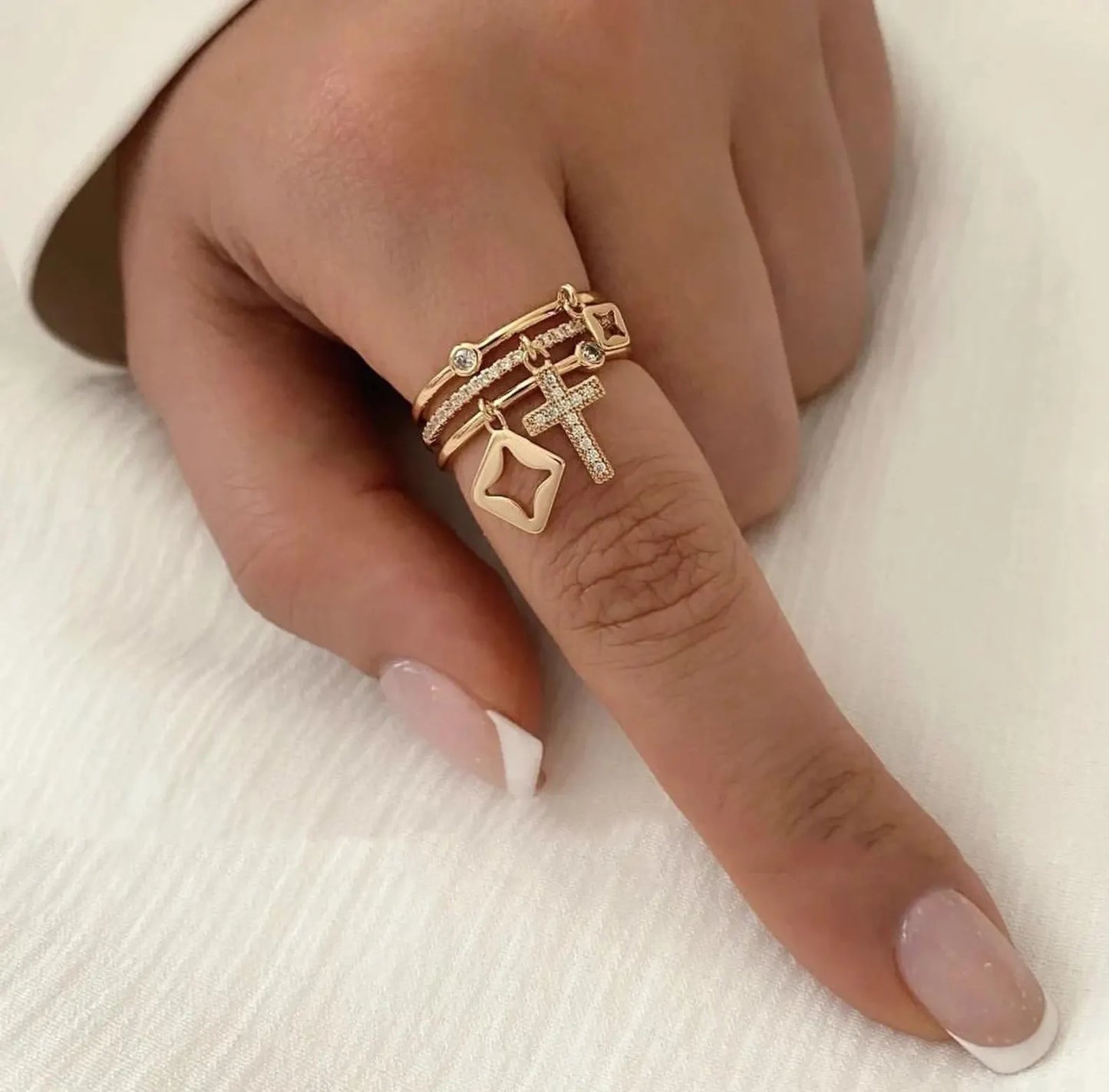 Adjustable Charms Ring